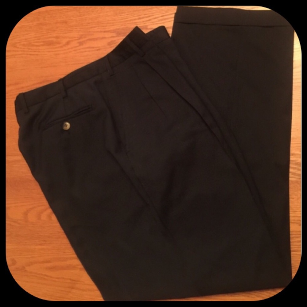 Pants Men's Dress sz 36x30 Pleated & Cuffed made in Italy